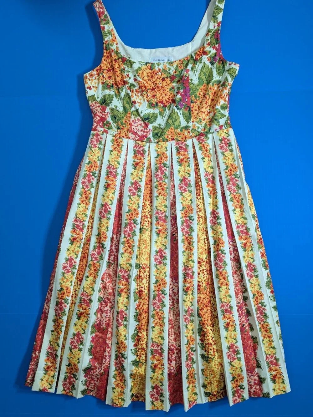 NWOT ISAAC MIZRAHI x Target Cotton Floral Dress Size M - Picture 5 of 16